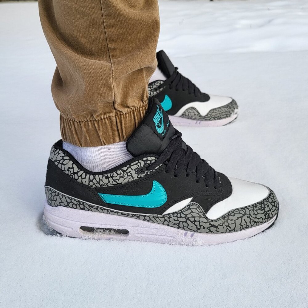 ❤️️SOLD!!!❤️ Men’s 12 Atmos x Air Jordan x Nike Air Max 1 'Elephant' Running